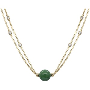 image:imageStellia Coveted Jade Necklace Gold Plated Chain