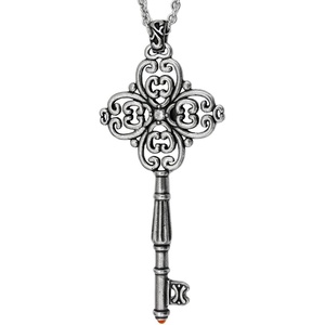 image:imageControse SilverToned Stainless Steel Secret Garden  Large Key Necklace