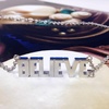 image:imageControse Word Necklace for Women Stainless Steel Pendant Block Letters with Crystal JewelryBELIEVE