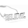 image:imageControse Word Necklace for Women Stainless Steel Pendant Block Letters with Crystal JewelryBELIEVE