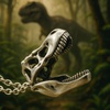 image:imageControse Dinosaur Necklace  TRex Skull Pendant 316L Stainless Steel